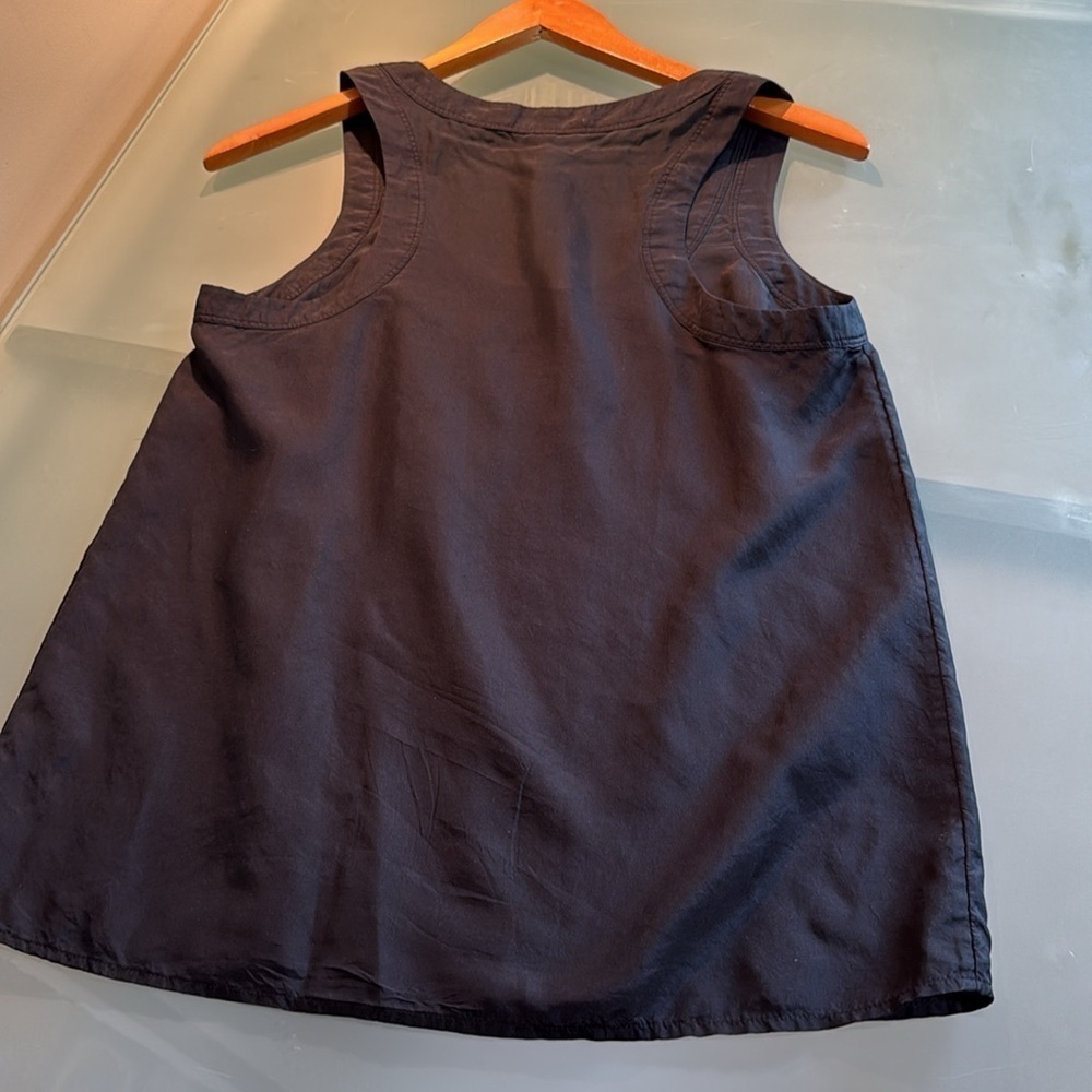 Silk Tank Top Banana Republic Black Silk and Lace Tank Top Size S - Picture 4 of 4